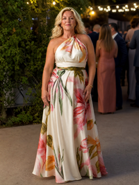 Amiel | Ελαφρύ Floral Maxi Φόρεμα