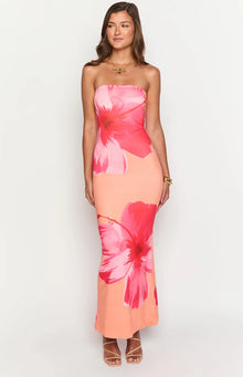 Αριζόνα - Floral Mesh Maxi Dress