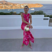 Alora - Κομψό Floral Maxi Φόρεμα